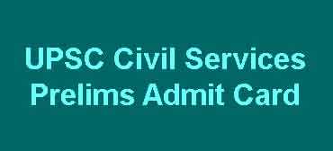 Civil Services Admit Card 2019
