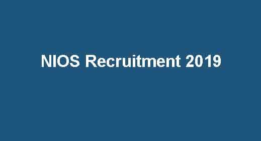 NIOS Junior Assistant Recruitment 2019