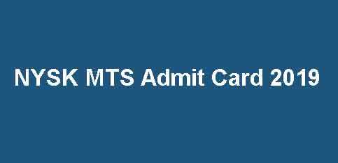 NYKS MTS Admit Card