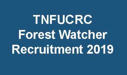 TNFUSRC Forest Watcher Recruitment 2019