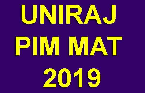 UNIRAJ PIM MAT 2019