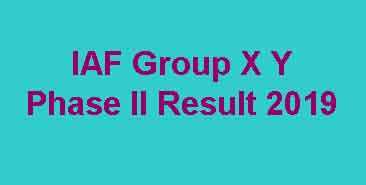 IAF Group X Phase 2 Result