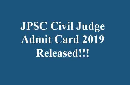 JPSC Civil Judge Admit Card