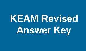 KEAM Final Answer Key