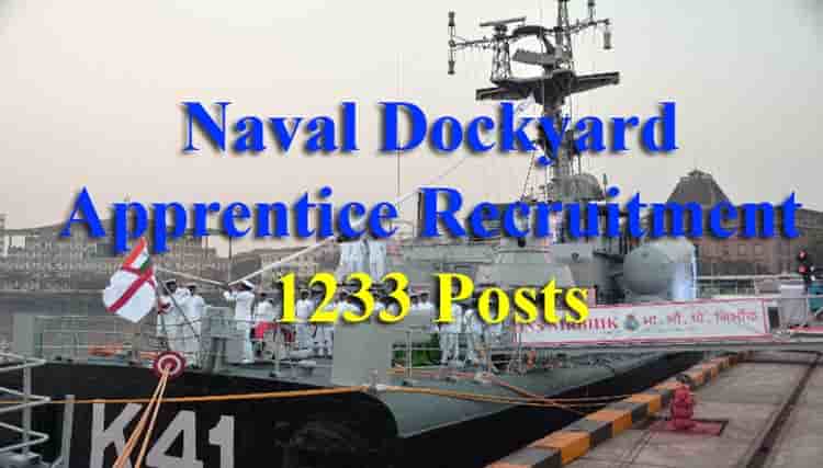 Naval Dockyard Apprentice Recruitment