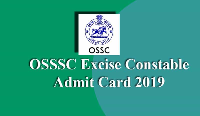OSSSC Excise Constable Admit Card