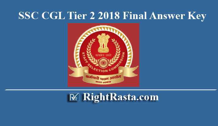 SSC CGL Tier 2 2018 Final Answer Key