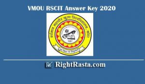 VMOU RSCIT Answer Key 2020