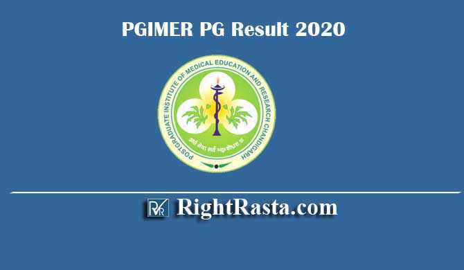 PGIMER Chandigarh PG Result 2020