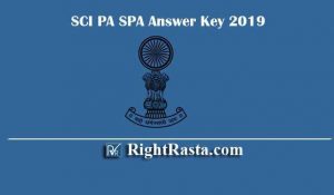 SCI PA SPA Answer Key 2019