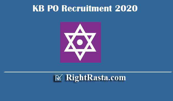 KB PO Karnataka Bank Officer Recruitment 2020