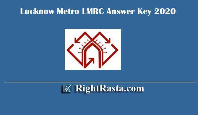 Lucknow Metro LMRC Answer Key 2020