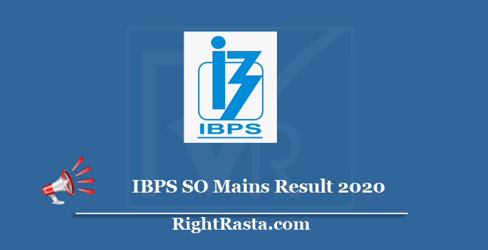 IBPS SO Mains Result 2020