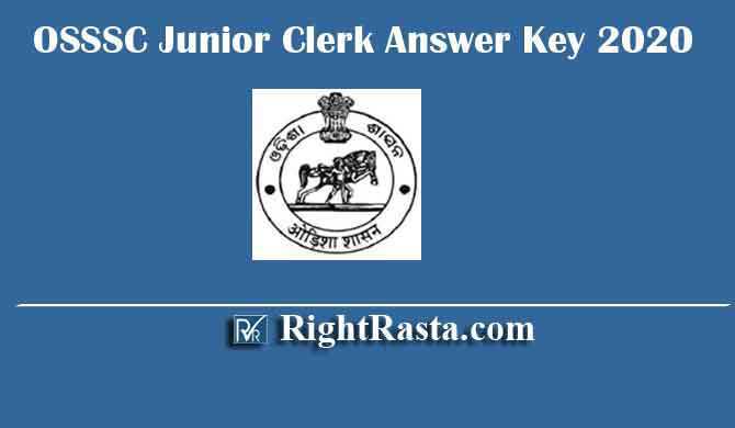 OSSSC Junior Clerk Answer Key 2020