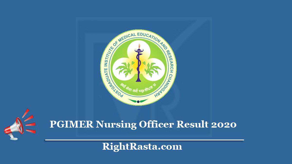 PGIMER Nursing Officer Result