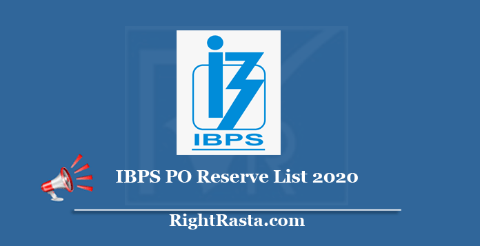 IBPS PO Reserve List 2020