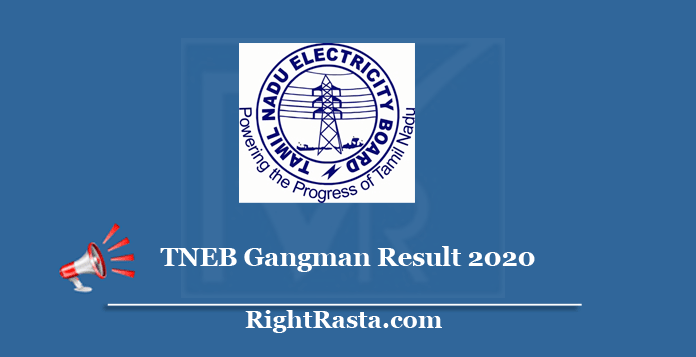 TNEB Gangman Result 2020