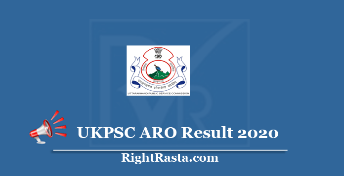 UKPSC ARO Result 2020