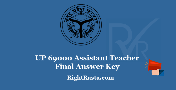 UP 69000 Assistant Teacher Final Answer Key 2020