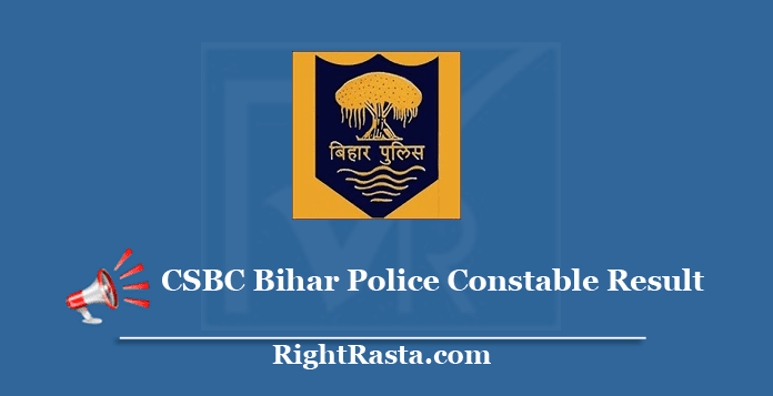 CSBC Bihar Police Constable Result