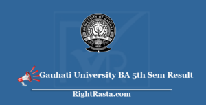 Gauhati University BA 5th Sem Result
