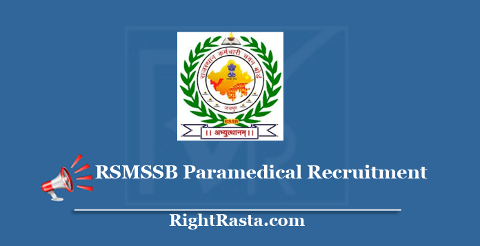 RSMSSB Paramedical Recruitment