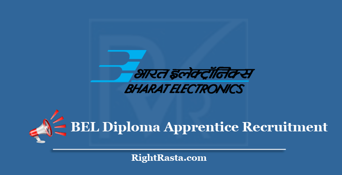 BEL Diploma Apprentice Recruitment 2020