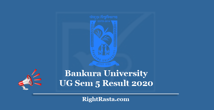 Bankura University UG Sem 5 Result 2020