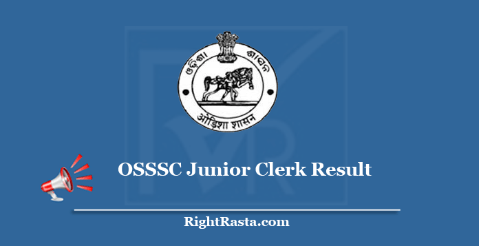 OSSSC Junior Clerk Result