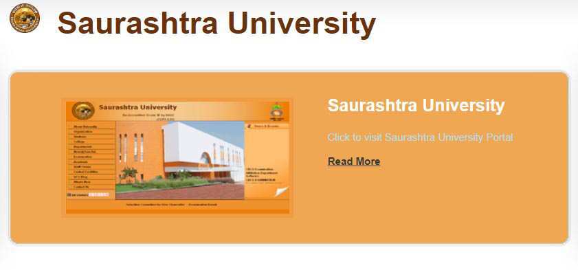 Saurashtra University Results