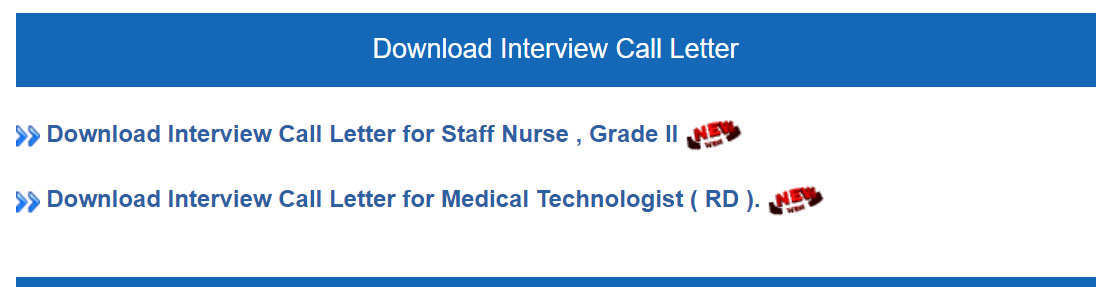 WBHRB Staff Nurse Interview Call Letter Download