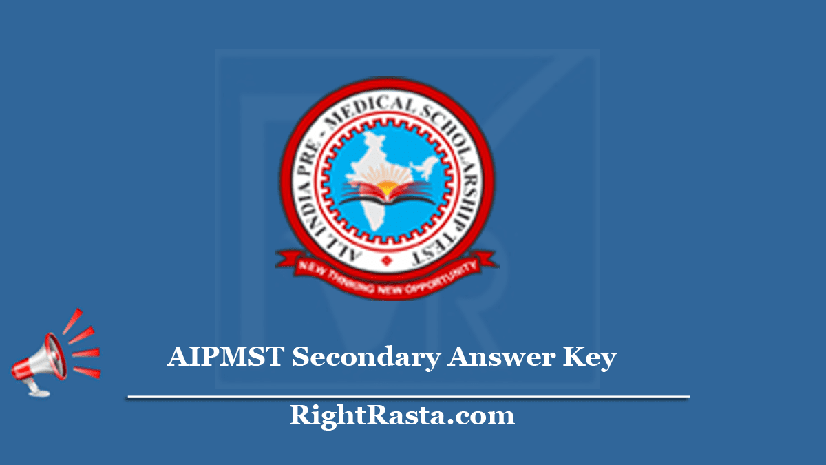AIPMST Secondary Answer Key