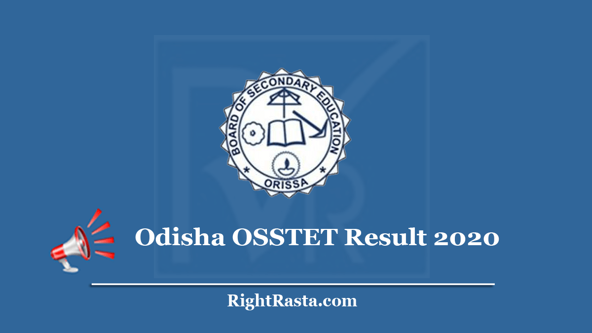Odisha OSSTET Result