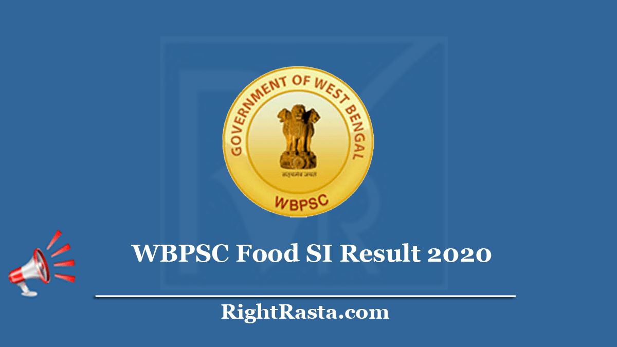 WBPSC Food SI Result