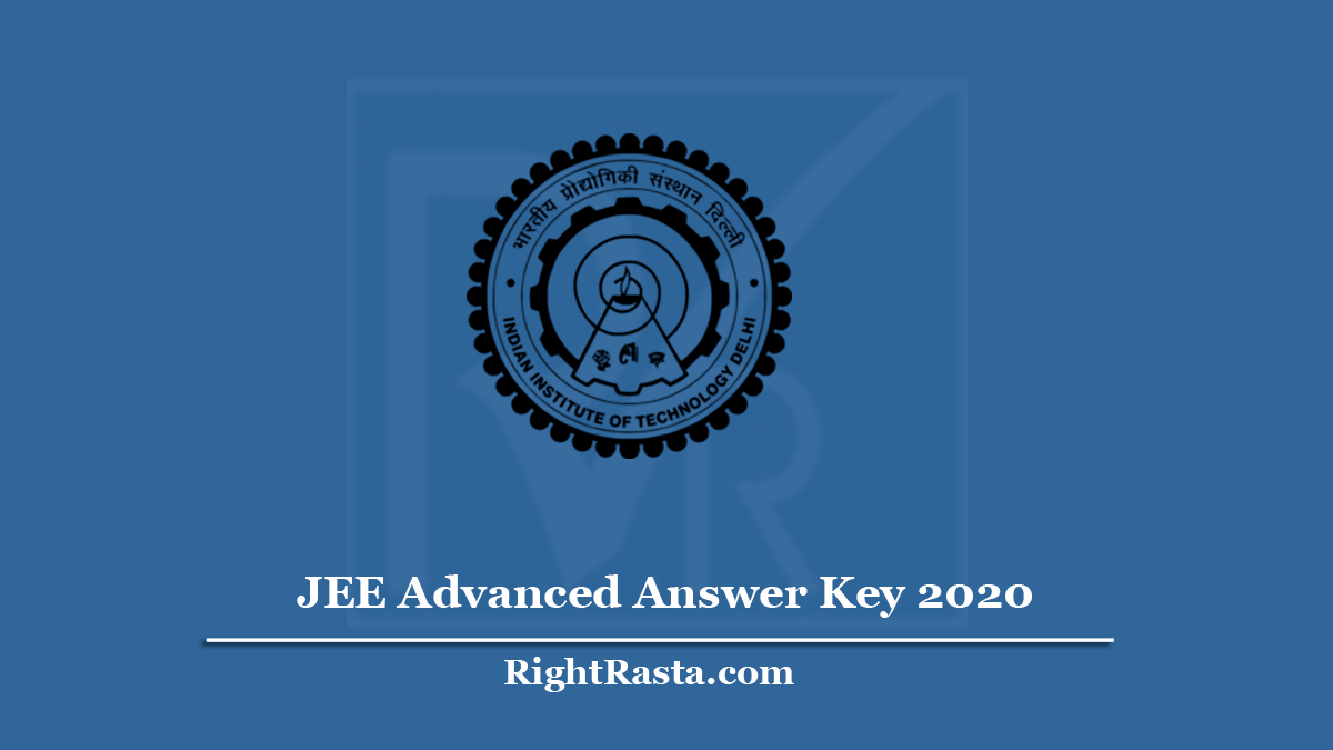 JEE Advanced Answer Key
