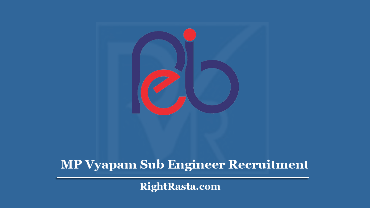 MP Vyapam Sub Engineer Recruitment