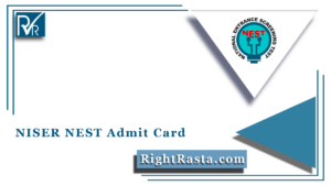 NISER NEST Admit Card
