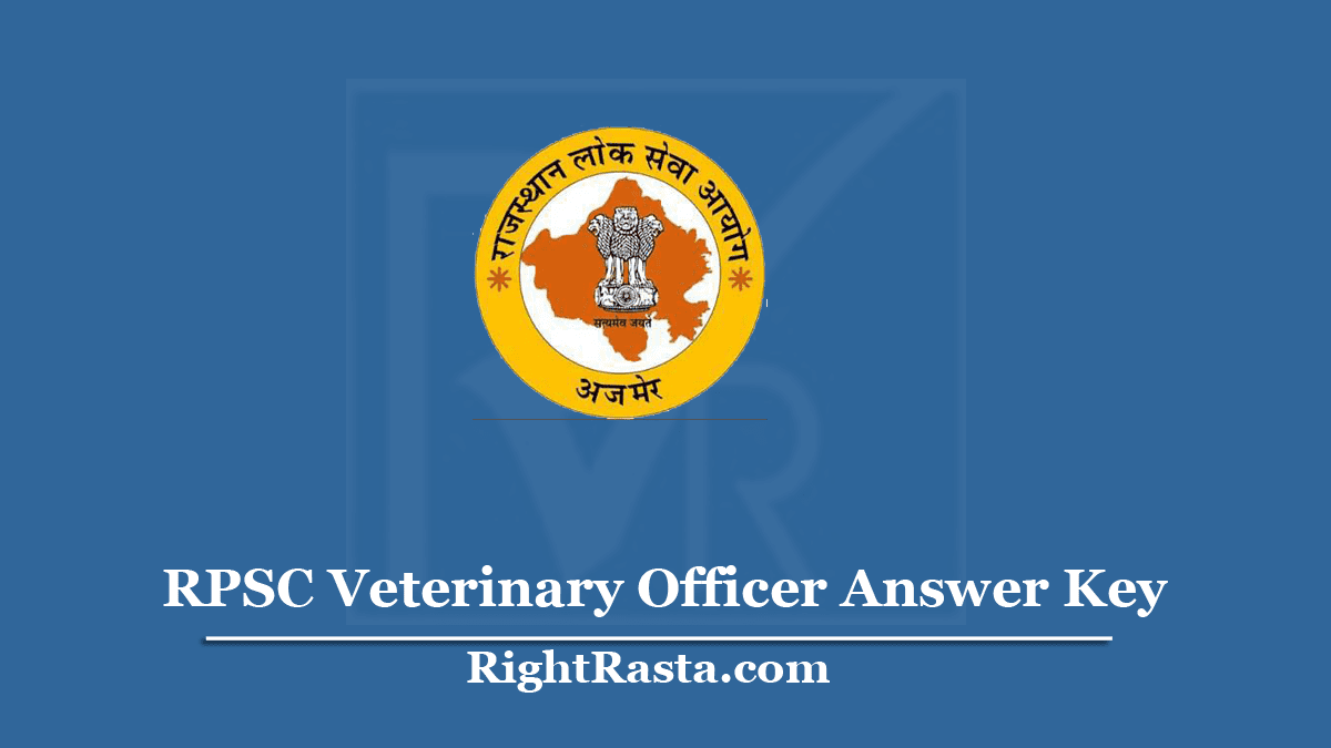 RPSC Veterinary Officer Answer Key