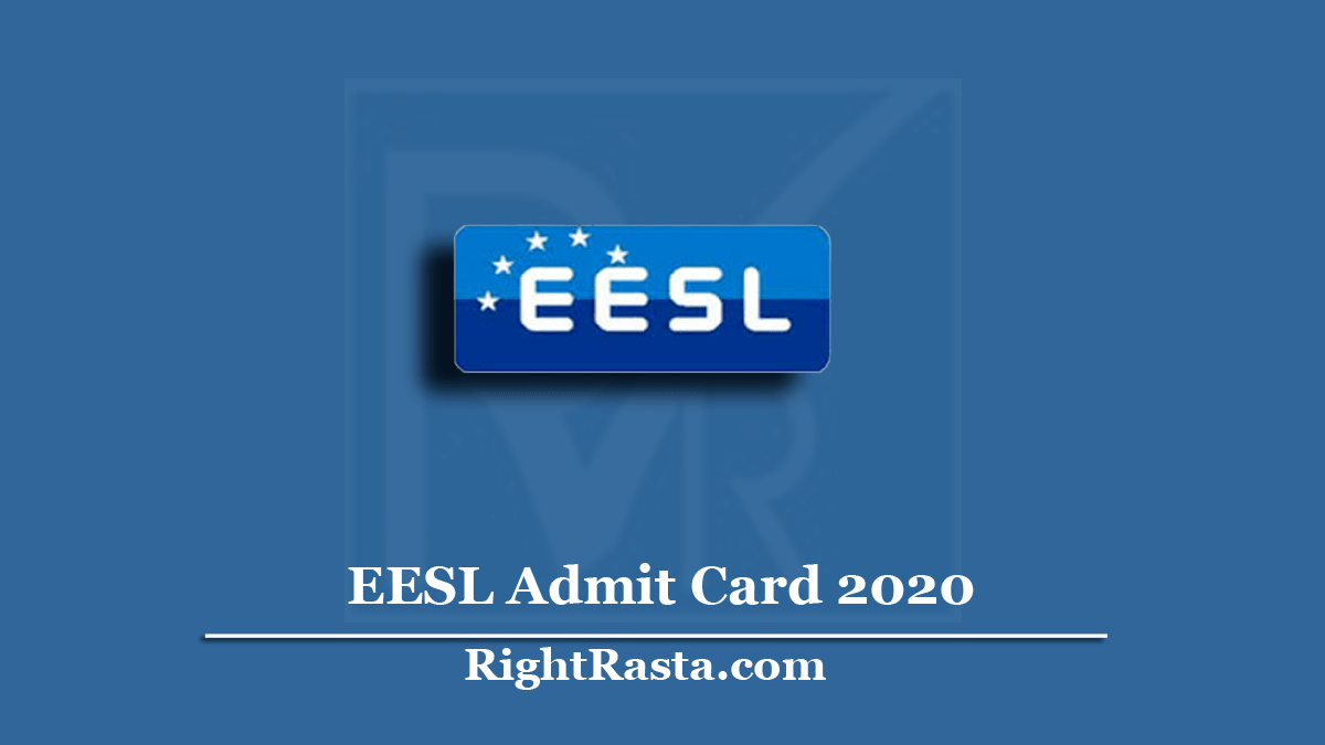 EESL Admit Card