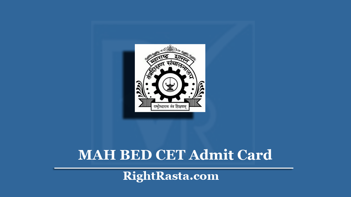 MAH BED CET Admit Card