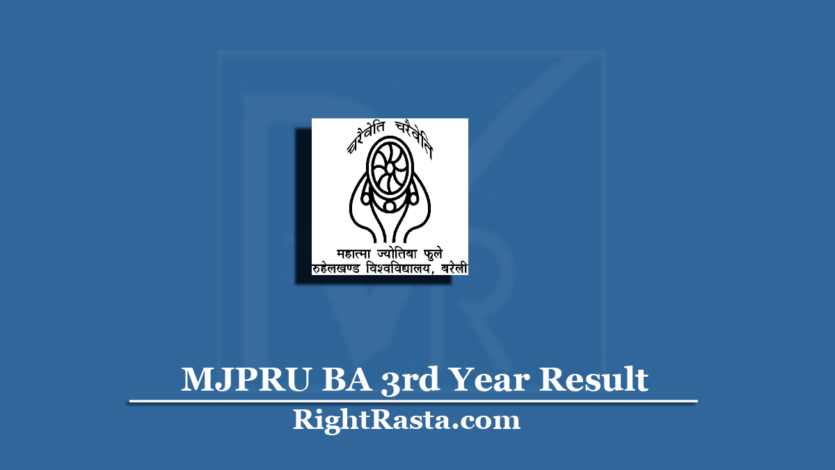 MJPRU BA 3rd Year Result