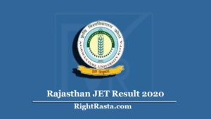 Rajasthan JET Result
