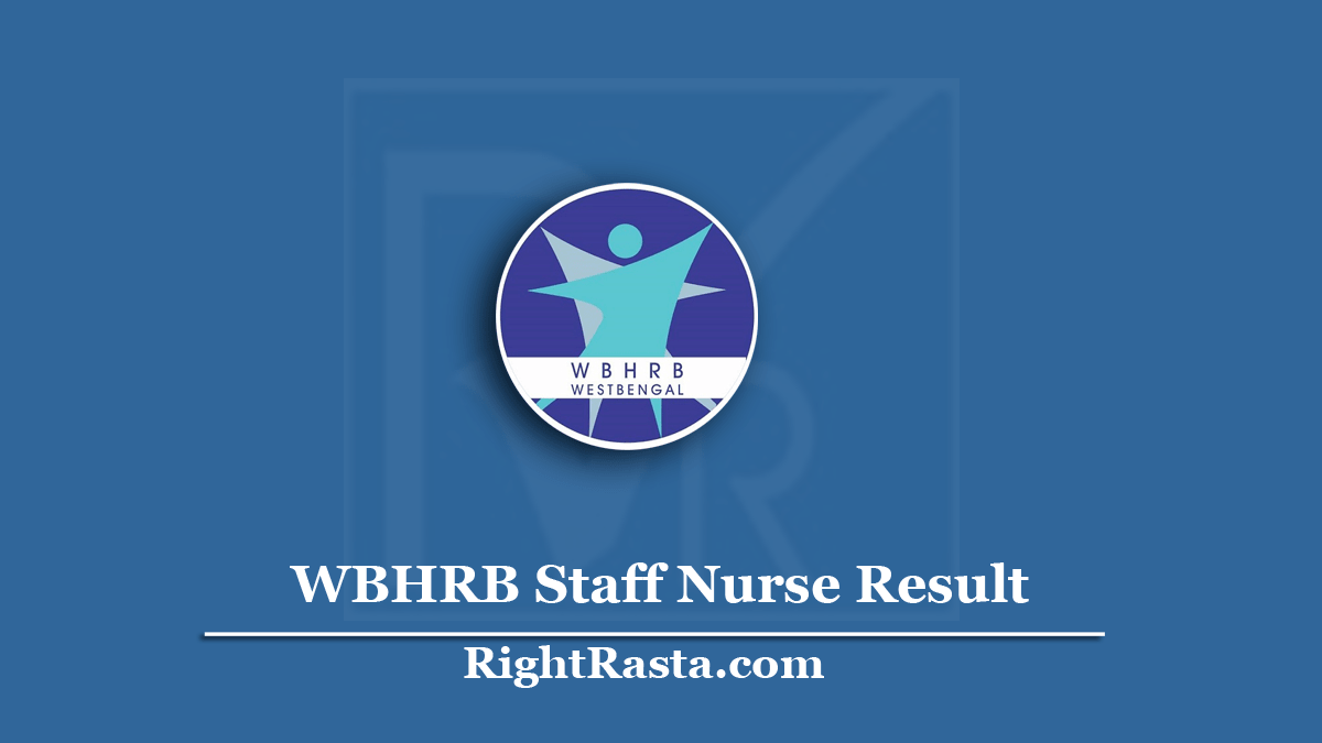 WBHRB Staff Nurse Result