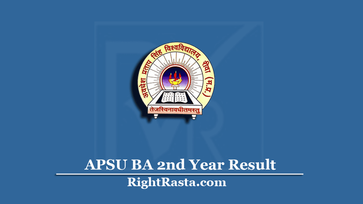 APSU BA 2nd Year Result