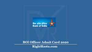 BOI Officer Admit Card