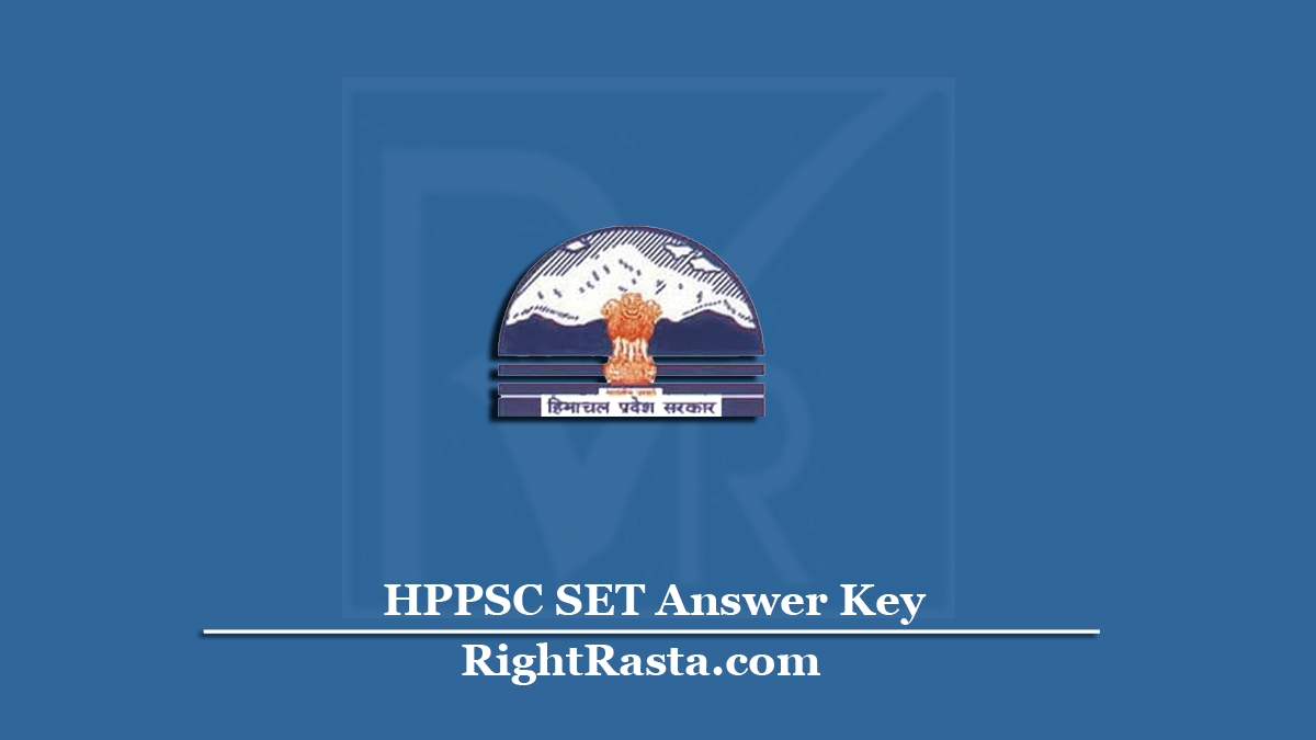 HPPSC SET Answer Key