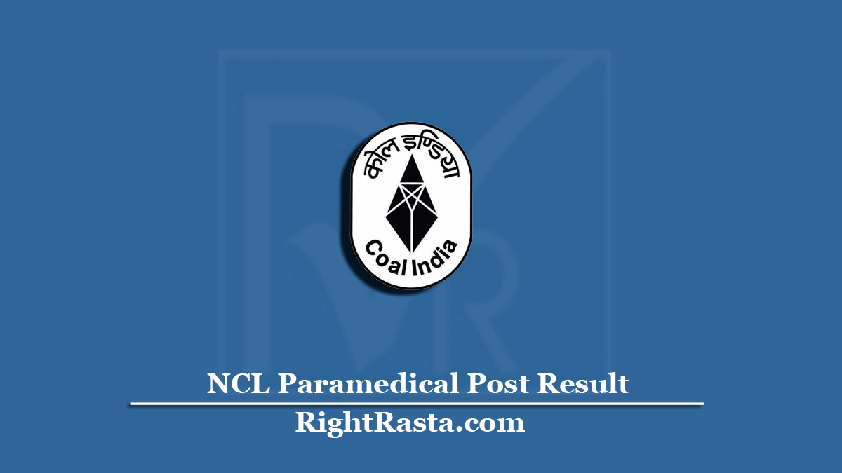 NCL Paramedical Post Result