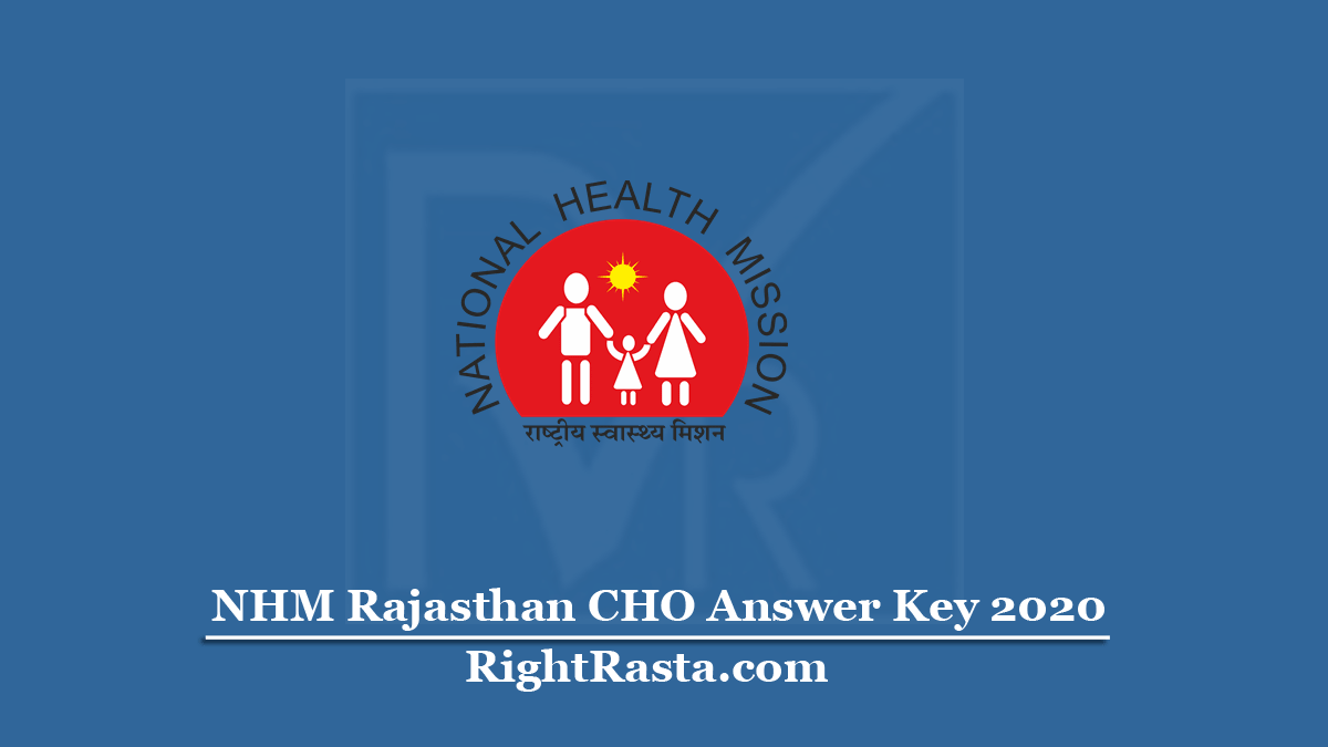 NHM Rajasthan CHO Answer Key