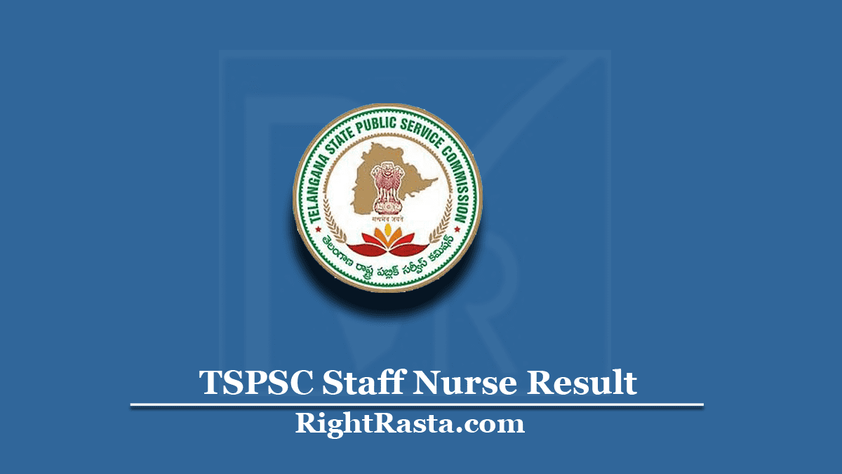 TSPSC Staff Nurse Result