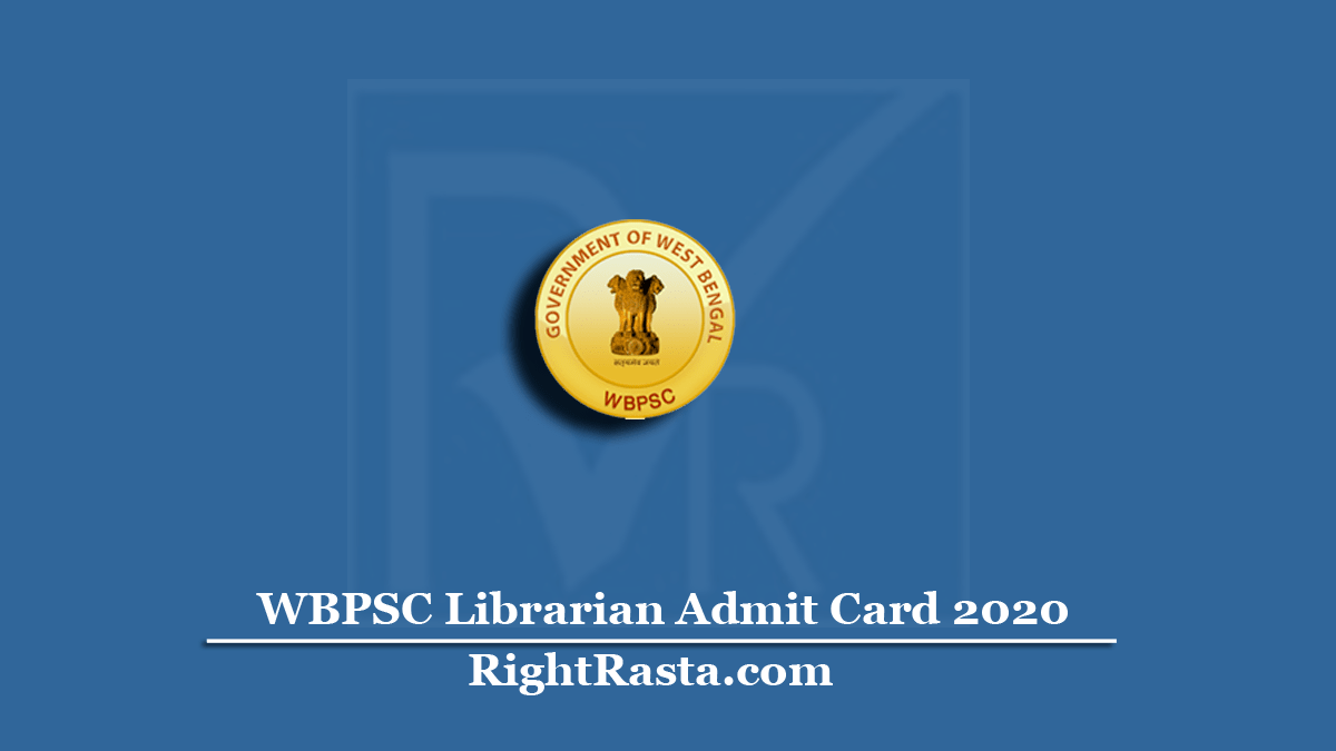 WBPSC Librarian Admit Card